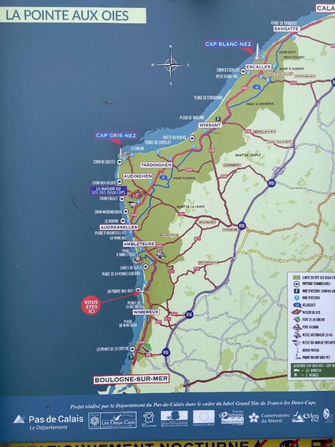 Le Bon Endroit En Bord De Mer, Vue Mer , Parking Et Wifi Wimereux Exterior foto